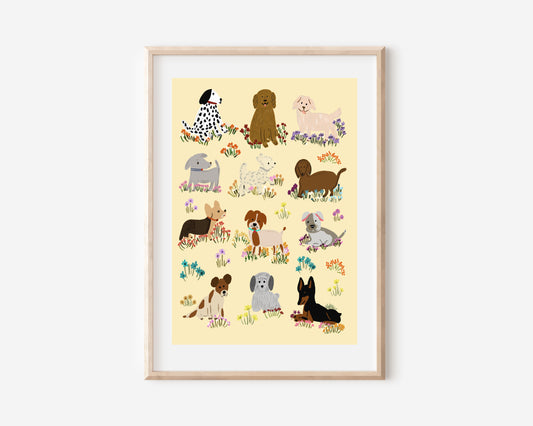 Dogs Poster | Nursery & Children Room Poster